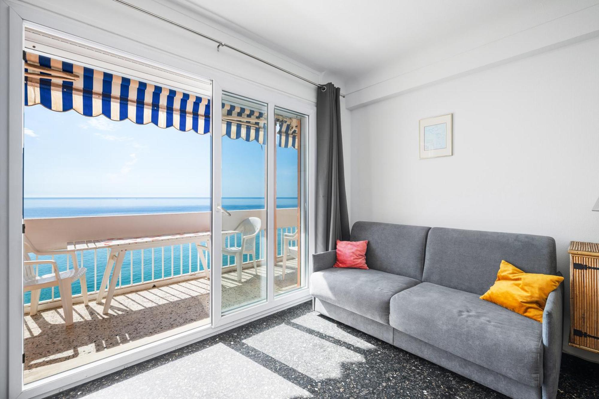 Le Panorama -Vue Exceptionnelle - Dernier Etage - Front De Mer Menton Extérieur photo